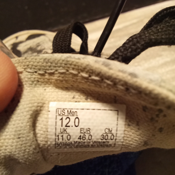 Vans Black and White Athletic Shoes - Picture 2 of 6